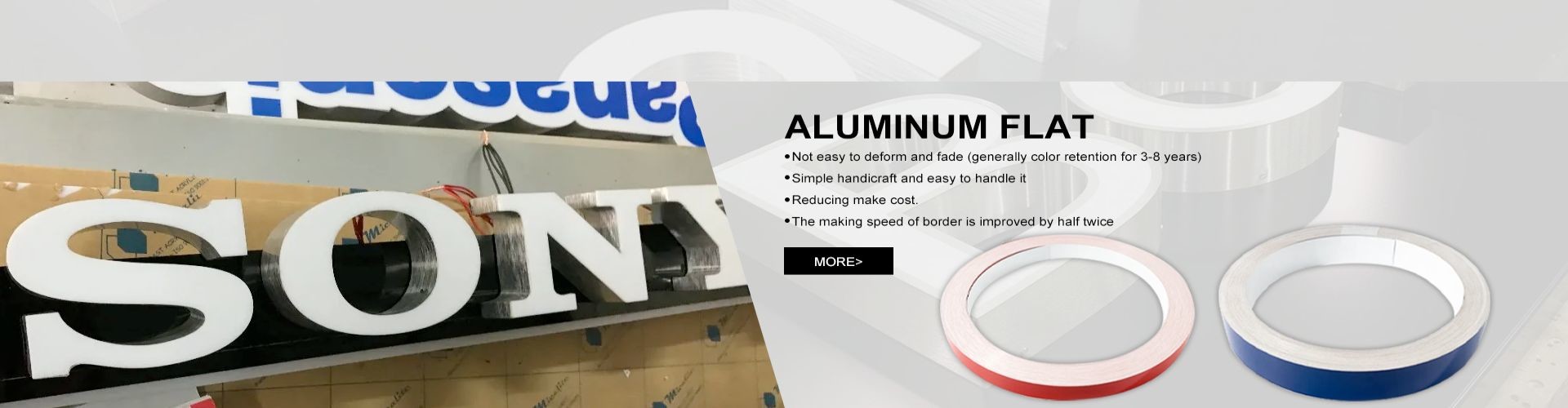 qualité Couvercle de garniture en aluminium pour les lettres de chaîne usine