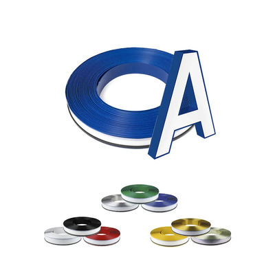 Lettre de canal perforée en aluminium, garniture à capuche, bande de canal en aluminium