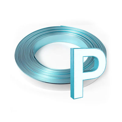 Coupe à rayures d'aluminium ODM Capille personnalisable à lettres bord Capille à rayures facile à installer