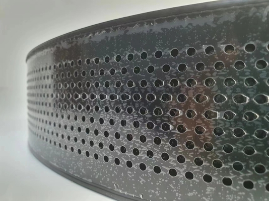 Cap en aluminium en plastique noir 6 cm large Cap en aluminium en plastique courbé à la main