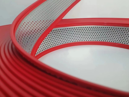 Ruloir en acier inoxydable recouvert de rouleaux rouges recouverts d'aluminium