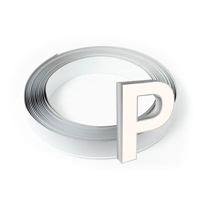 Largeur 11cm 13cm Cap en aluminium à garniture en argent bobine en aluminium pour lettre de canal