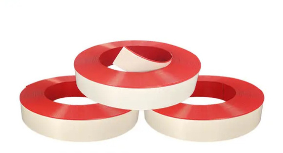 Cap en aluminium rouge 13 cm large à bord unique Adhésif à capuche
