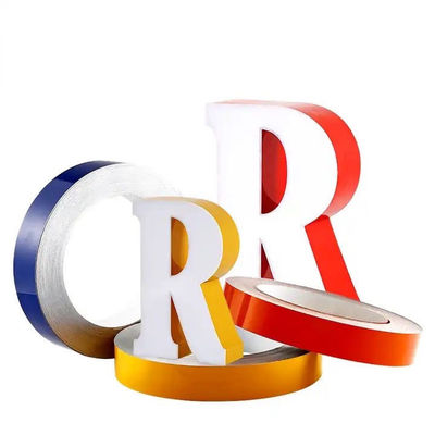 Lettre de canal de perforation bobine en aluminium rétroéclairée à LED bobines de lettres 50MPa résistance ultime