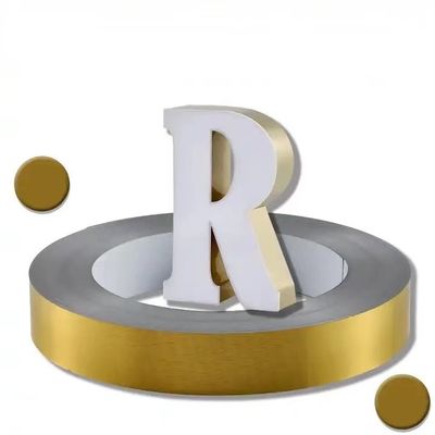 0.6 mm épaisseur bobine de lettre en aluminium avec source lumineuse au néon LED