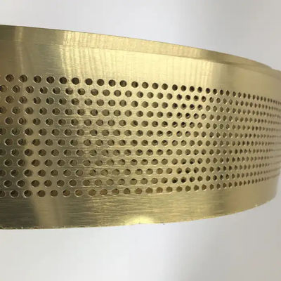 Coil de ruban d'aluminium doré avec bord plié Signal de mot de bord en aluminium brossé bande de bobine