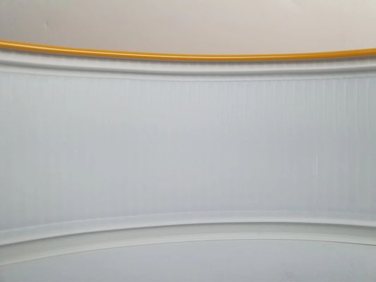 Lettre de canal en aluminium avec capuchon de 70 mm de largeur en jaune